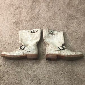 White Frye Boots
